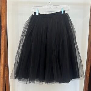 Black Tulle Full Skirt
